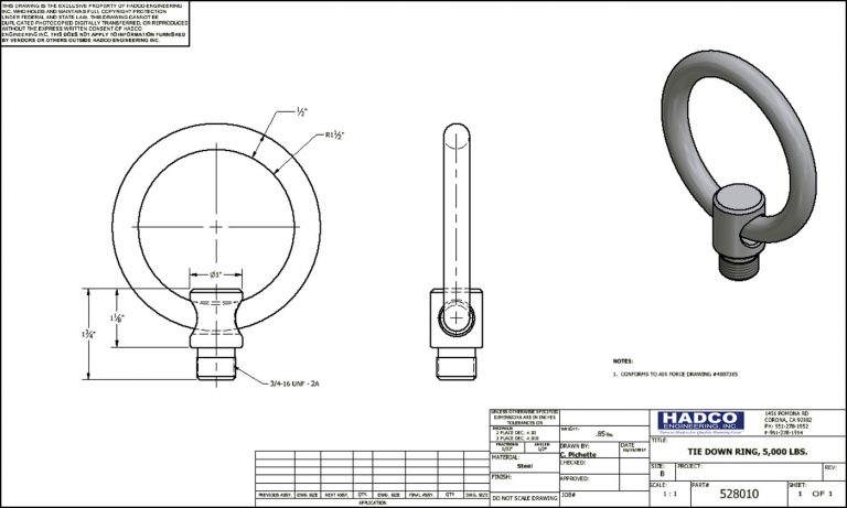 TIE DOWN RINGS – Hadco Engineering